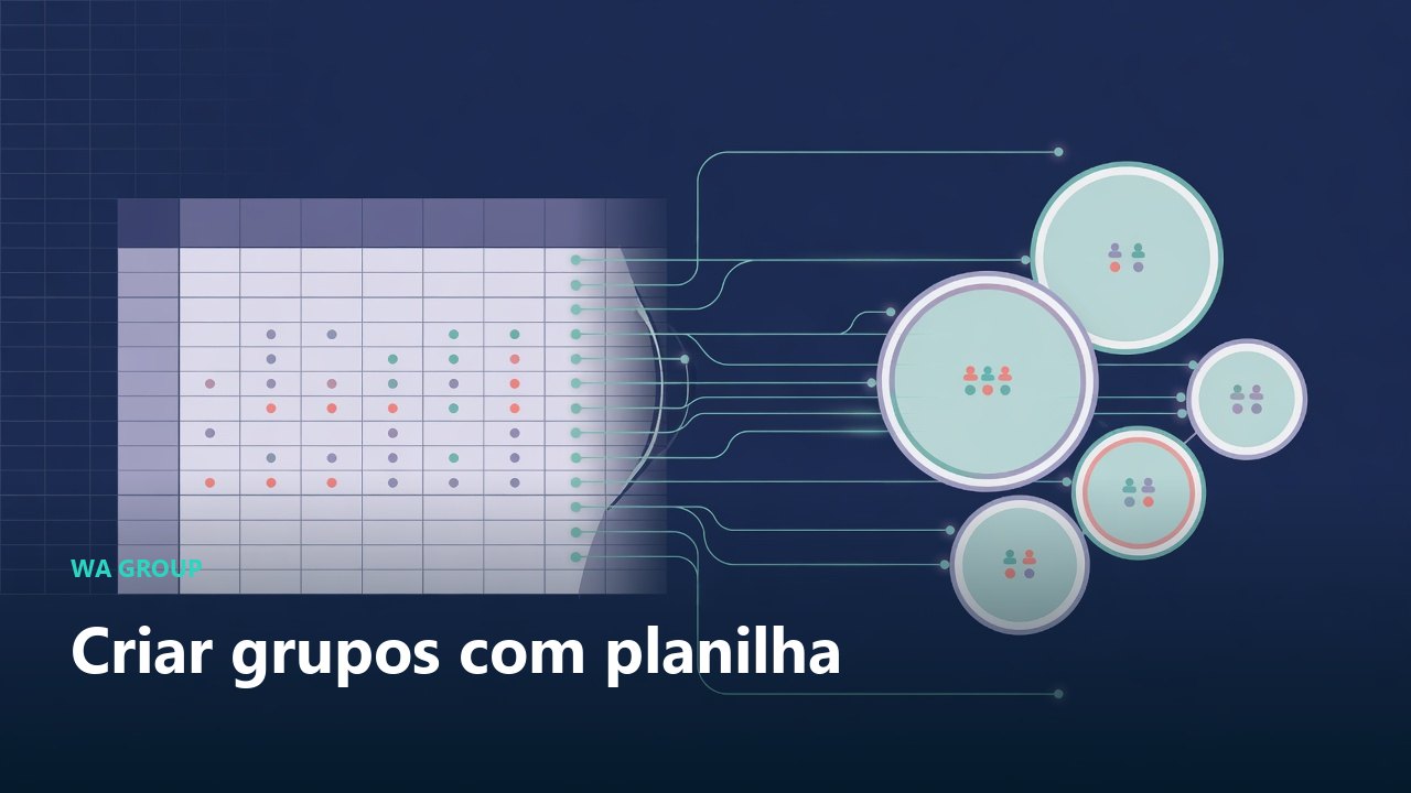 Criar grupos de WhatsApp no Excel