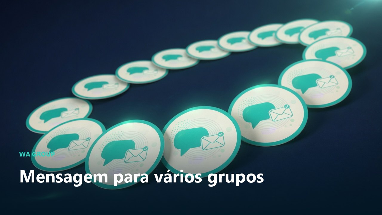 Enviar mensagem a vários grupos