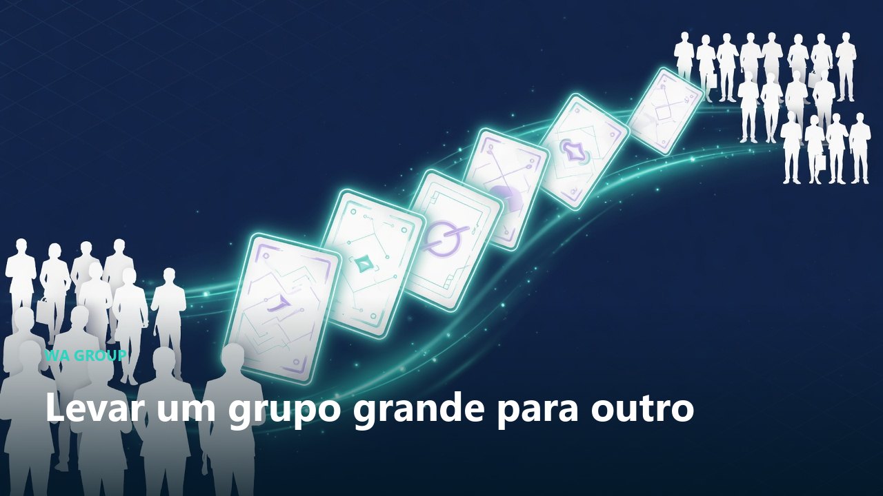 Transferir grupo grande no WhatsApp